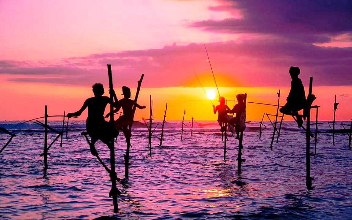 stilt-fishing